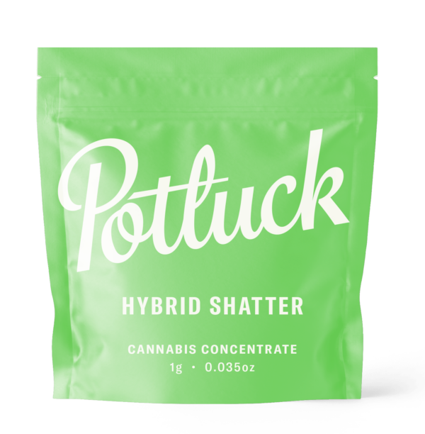 Potluck - Hybrid Shatter - Cannabis Concentrate