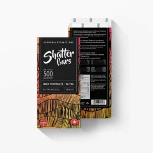 Euphoria Extractions – 500mg Shatter Bar – Milk Chocolate (Sativa) | {site_name}