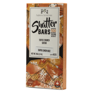 Euphoria Extractions – 500mg Shatter Bar – Toffee Crunch (Sativa )