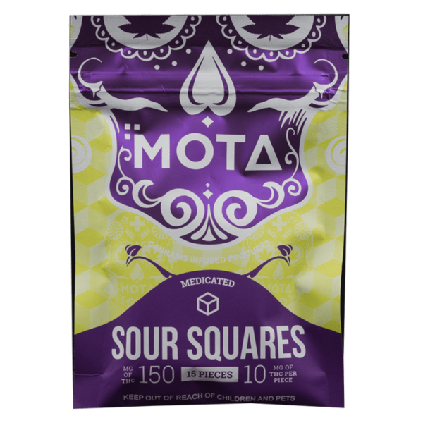 Mota - Sour Squares - 150mg THC