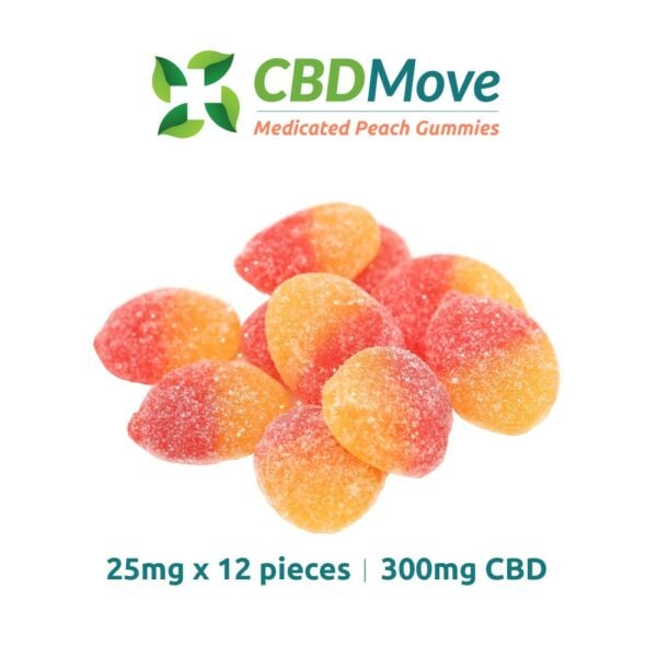 CBD Move - Medicated Peach Gummies