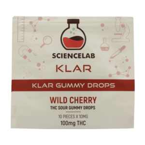 SCIENCELAB - Klar Gummy Drop - Wild Cherry - 100MG