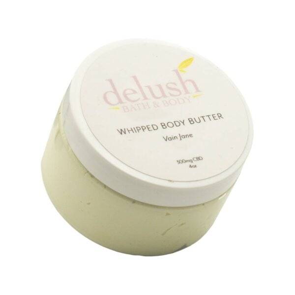 Delush Bath and Body - Whipped Body Butter - Vain Jane 300mg CBD