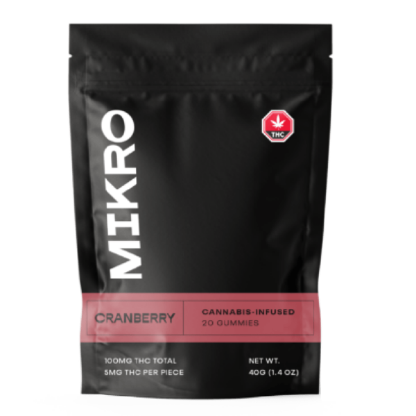 Mikro – THC Gummies – Cranberry