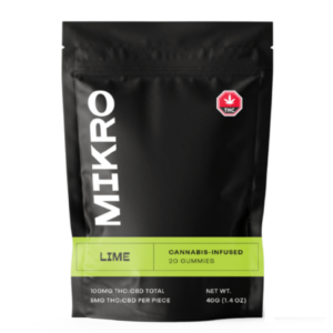 Mikro – 1:1 THC/CBD Gummies – Lime