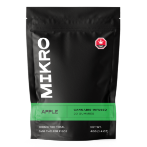 Mikro – THC Gummies – 100mg THC – Apple