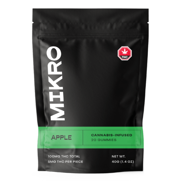 Mikro – THC Gummies – 100mg THC – Apple