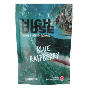 High Dose - Cannabis Infused Gummies - Blue Raspberry