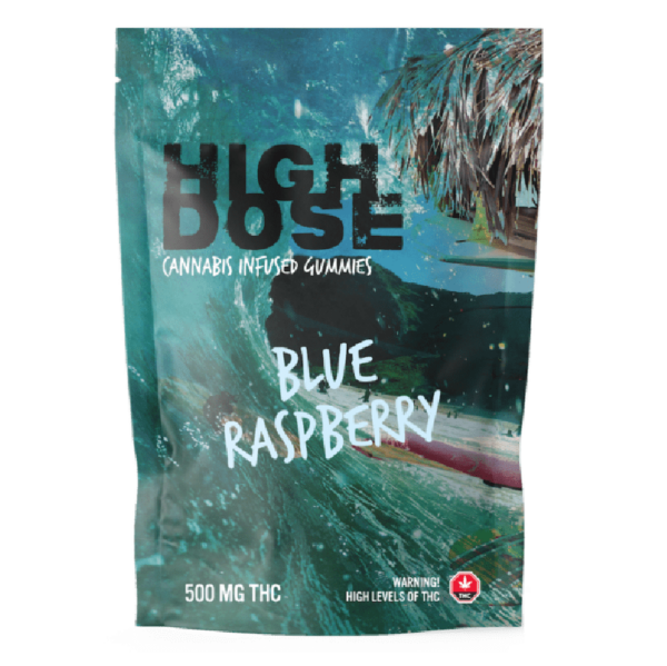 High Dose - Cannabis Infused Gummies - Blue Raspberry