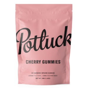 Potluck Extracts – Cherry Gummies – 200mg THC