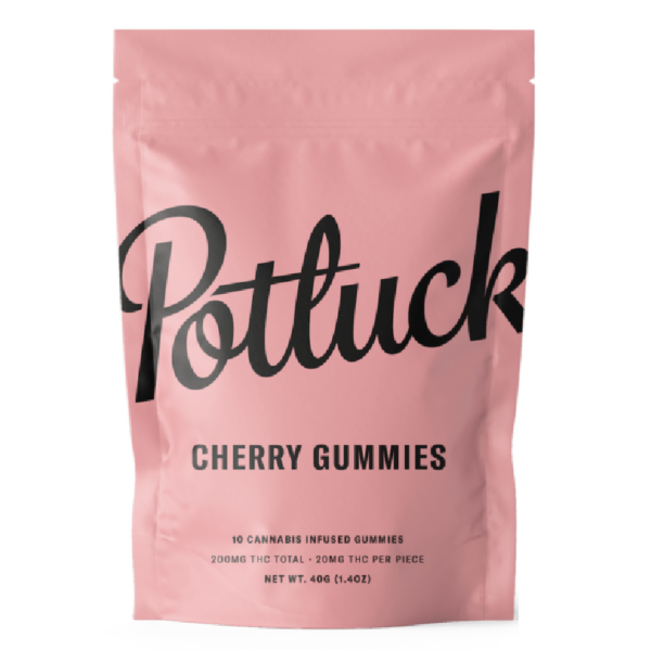 Potluck Extracts – Cherry Gummies – 200mg THC