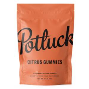 Potluck Extracts – Citrus Gummies – 200mg THC